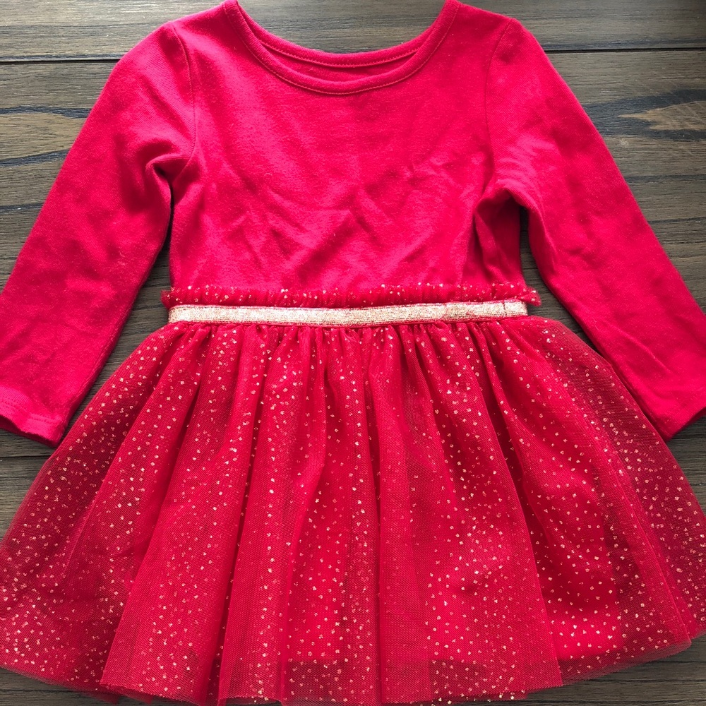 Cat & jack red dress 18 months.